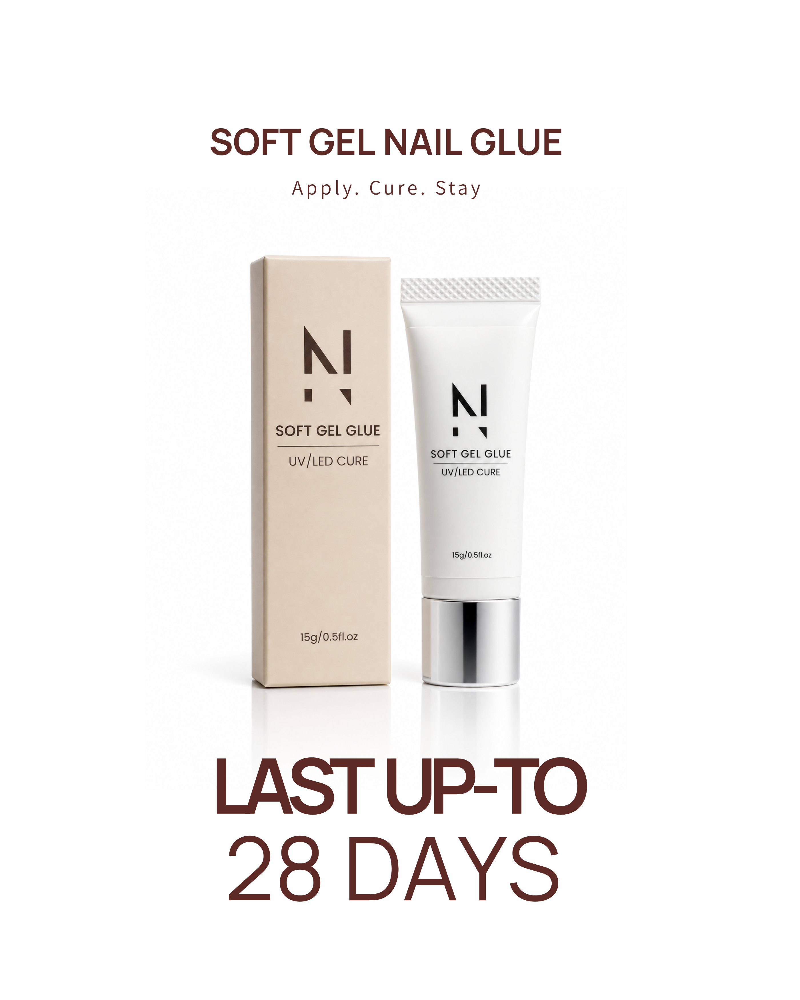 NIHKO SOFT GEL NAIL GLUE - UV/LED CURE